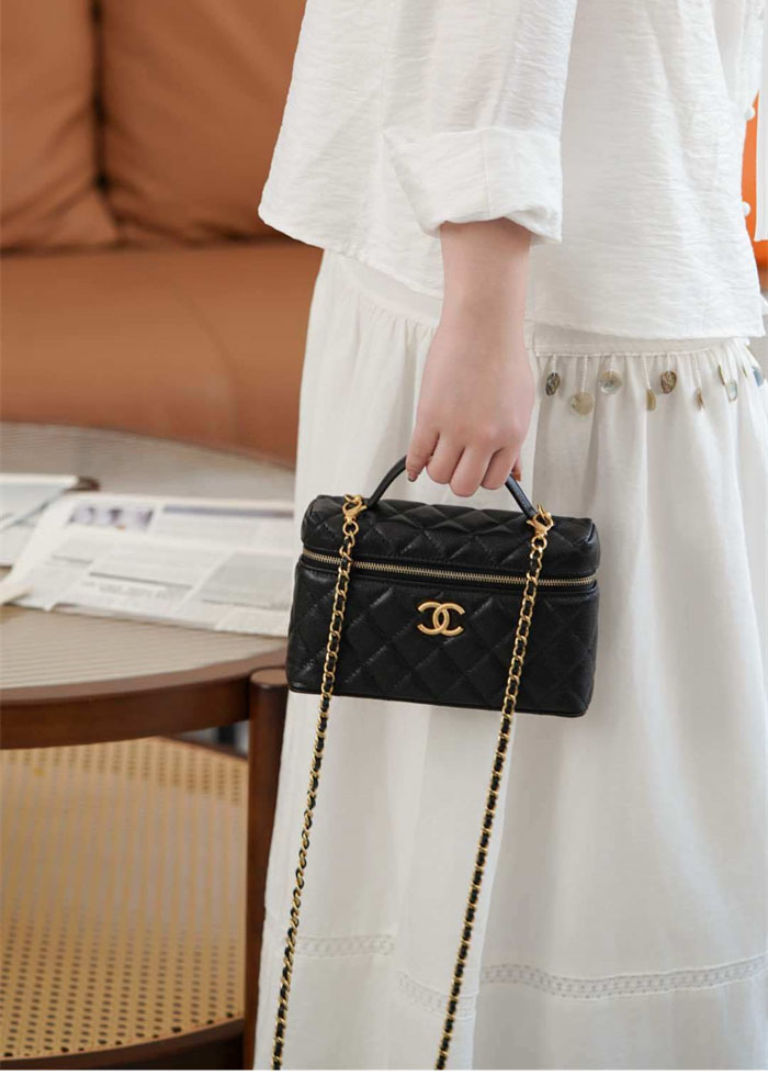 샤넬 25P 탑핸들 베니티백