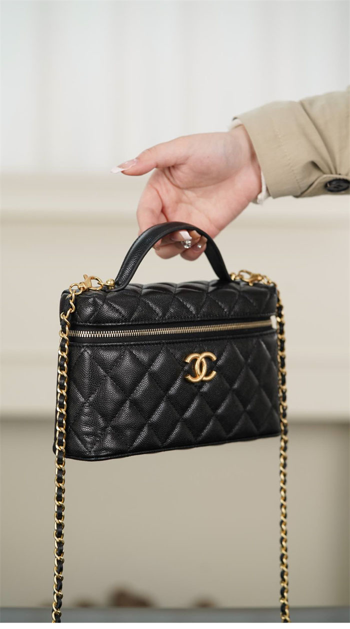 샤넬 25P 탑핸들 베니티백