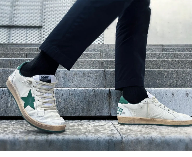 골든구스 볼스타 스니커즈 그린 스타