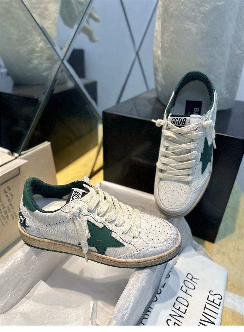 골든구스 볼스타 스니커즈 그린 스타