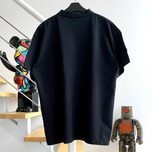 발렌시아가 1917 컬리지 프린트 반팔 티셔츠