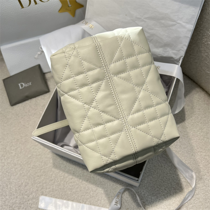 디올 뚜주흐 스몰 버티컬 토트백 라떼 매크로까나쥬