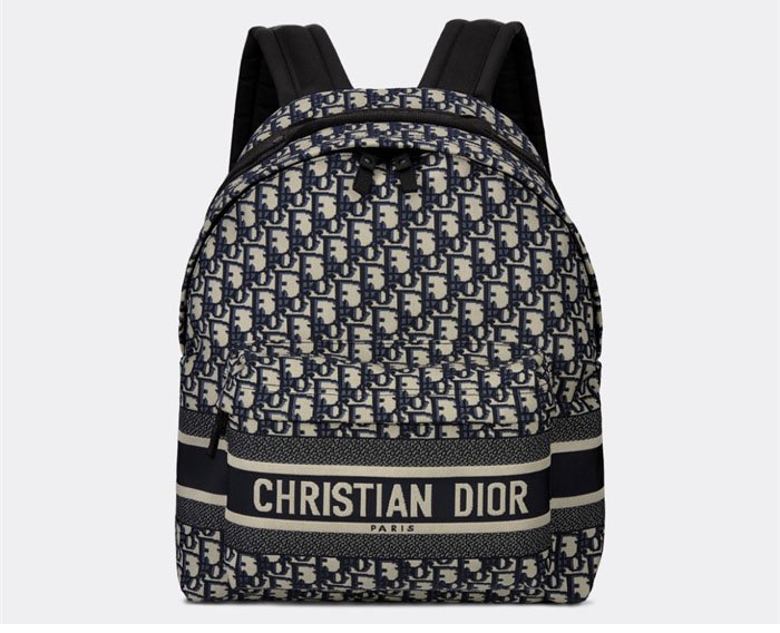 디올 트래블 백팩 오블리크