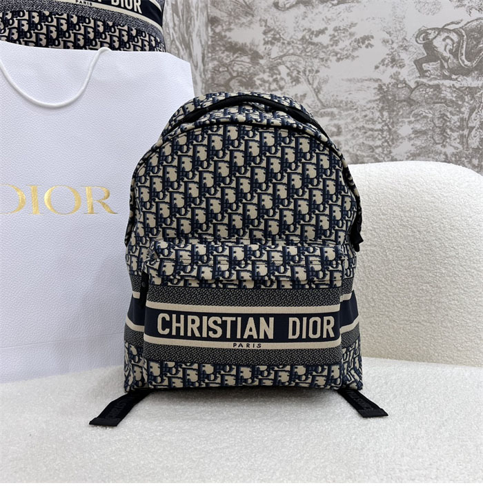 디올 트래블 백팩 오블리크