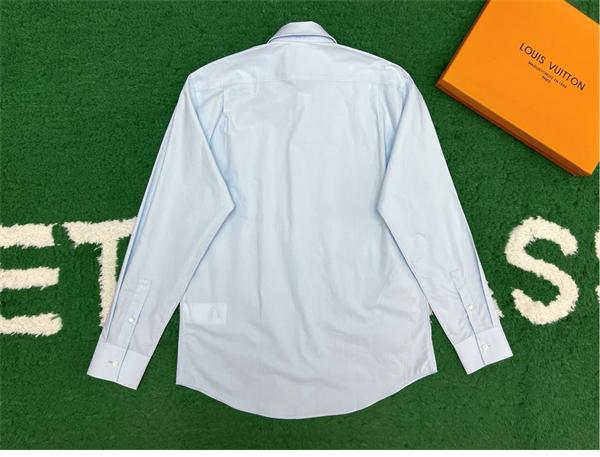 루이비통 LV도그 엠브로이더드 롱 슬리브드 코튼 셔츠