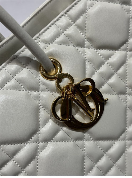 디올 뚜주흐 백 라지 화이트 매크로 까나쥬