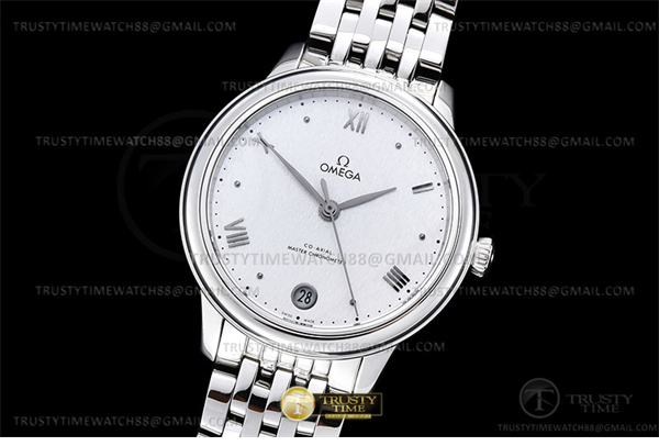 VS공장 오메가 드 빌 스틸 실버다이얼 브레이슬릿 De Ville Prestige 34mm SS_SS Silver VSF A8800