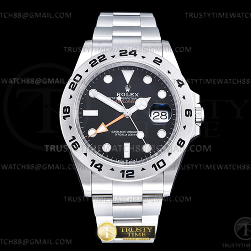 Clean공장 롤렉스 익스플로러2 블랙다이얼 브레이슬릿 Explorer II 216570 904 SS_SS Black Clean DD3285 클린