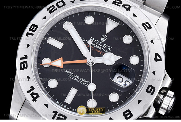 Clean공장 롤렉스 익스플로러2 블랙다이얼 브레이슬릿 Explorer II 216570 904 SS_SS Black Clean DD3285 클린