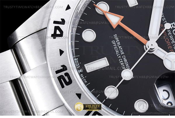 Clean공장 롤렉스 익스플로러2 블랙다이얼 브레이슬릿 Explorer II 216570 904 SS_SS Black Clean DD3285 클린