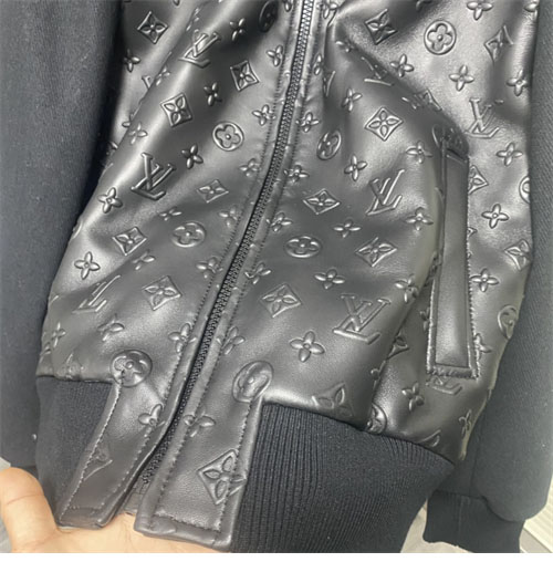 루이비통 LVSE 엠보스드 모노그램 믹스 레더 블루종