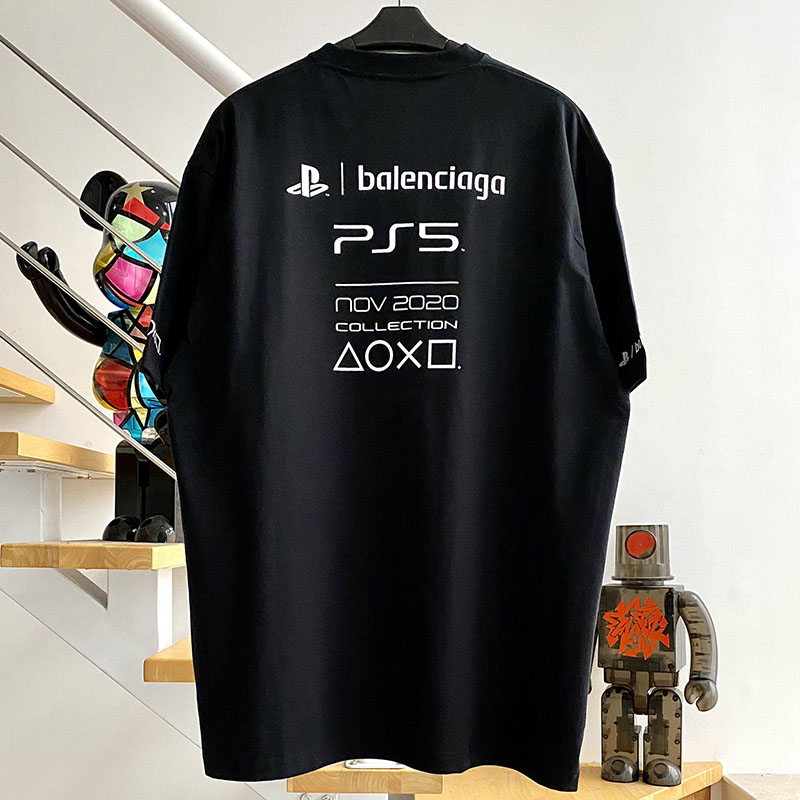 발렌시아가 x 소니 PS5 반팔 티셔츠