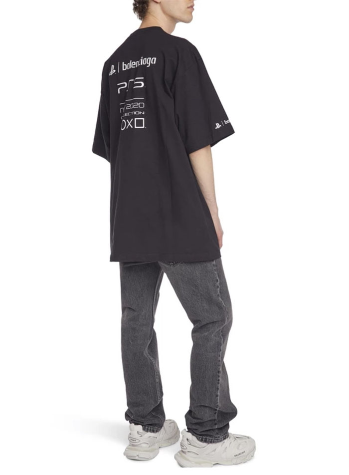 발렌시아가 x 소니 PS5 반팔 티셔츠