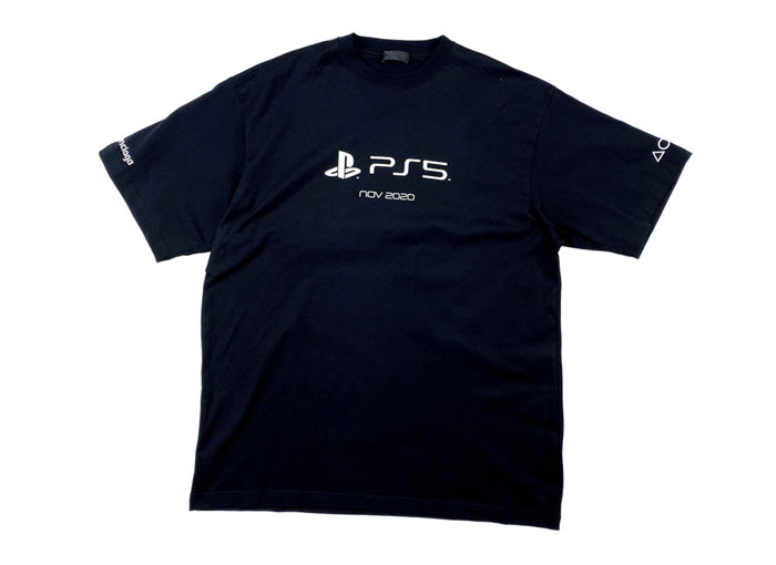 발렌시아가 x 소니 PS5 반팔 티셔츠