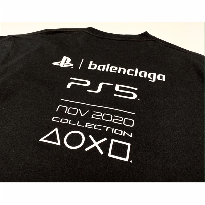 발렌시아가 x 소니 PS5 반팔 티셔츠