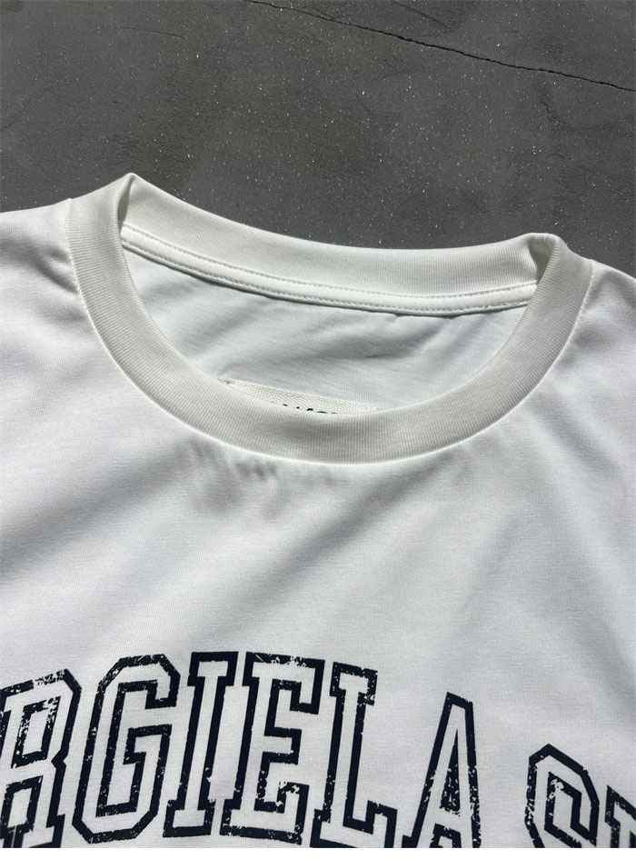 메종 마르지엘라 MM6 로고 반팔 티셔츠