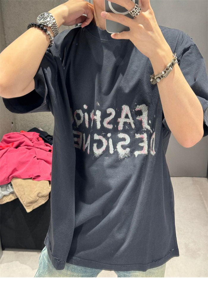 발렌시아가 FASHION DESIGNER 반팔 티셔츠