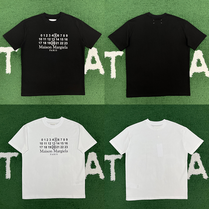 메종마르지엘라 MM6 시그니처 520 넘버 반팔 티셔츠