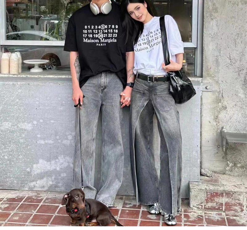 메종마르지엘라 MM6 시그니처 520 넘버 반팔 티셔츠