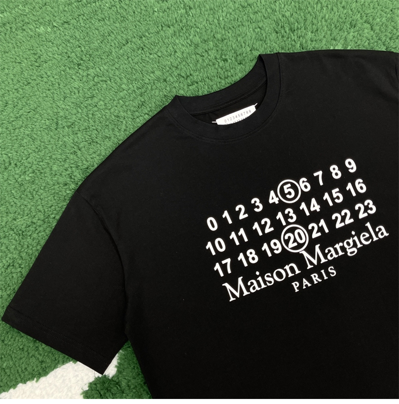 메종마르지엘라 MM6 시그니처 520 넘버 반팔 티셔츠