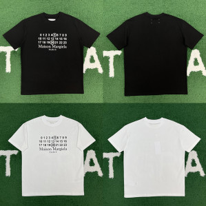메종마르지엘라 MM6 시그니처 520 넘버 반팔 티셔츠