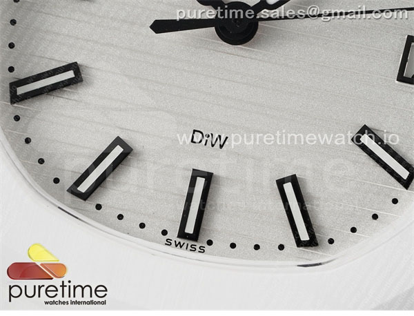 AMG공장 파텍필립 노틸러스 5711 화이트풀세라믹 화이트다이얼 화이트러버스트랩 AET Nautilus 5711 White Ceramic AMGF Best Edition White Dial on White Rubber Strap MIYOTA 9015