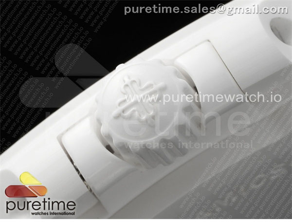 AMG공장 파텍필립 노틸러스 5711 화이트풀세라믹 화이트다이얼 화이트러버스트랩 AET Nautilus 5711 White Ceramic AMGF Best Edition White Dial on White Rubber Strap MIYOTA 9015