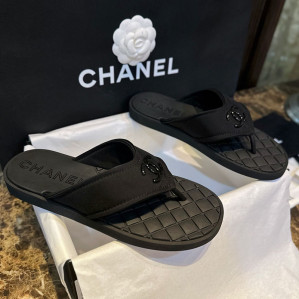 샤넬 23s 퀼팅 쪼리 슬리퍼