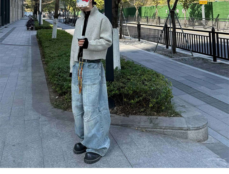 미우미우 셰틀랜드 울 캐시미어 집업 가디건