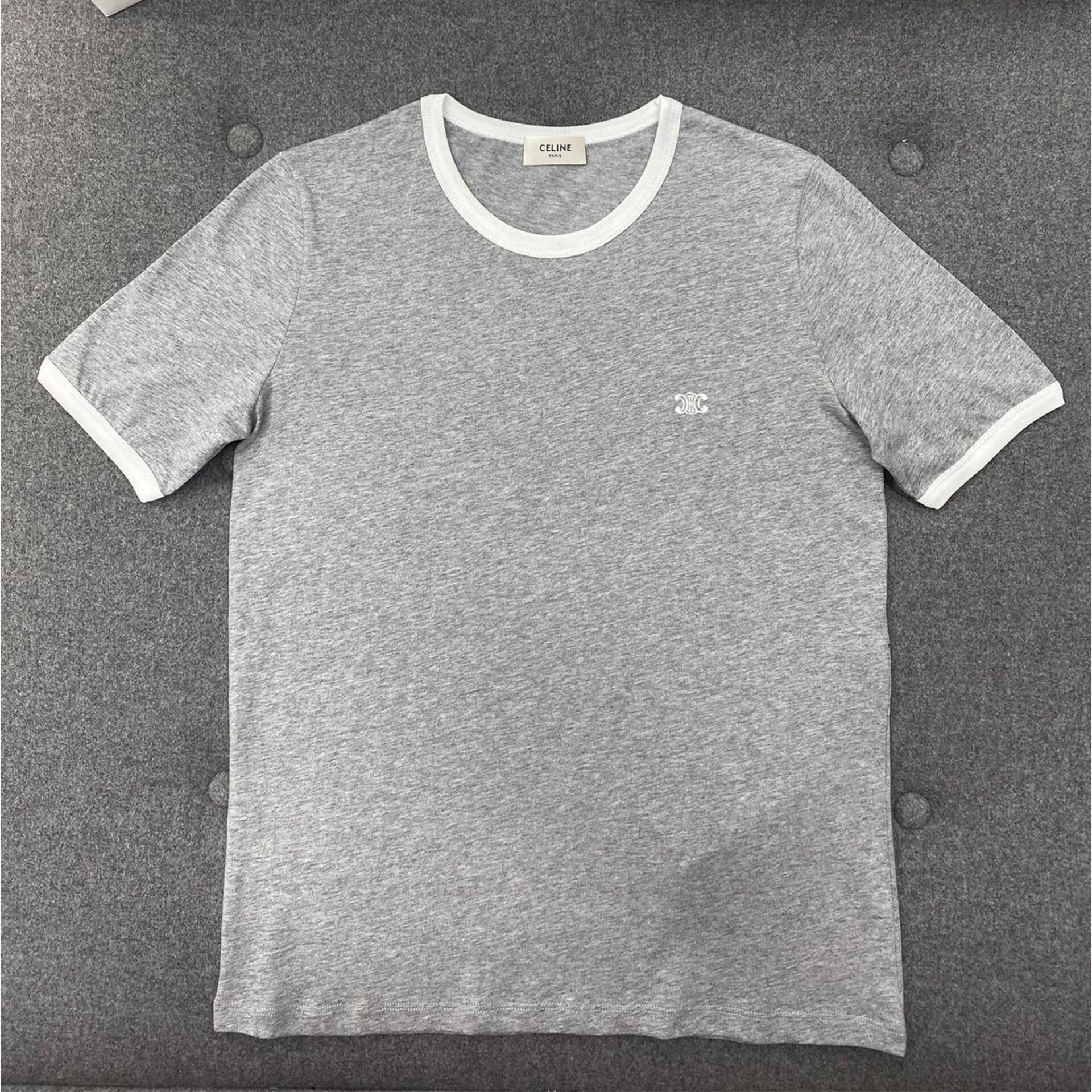 셀린느 70’S 트리옹프 코튼 저지 반팔 티셔츠