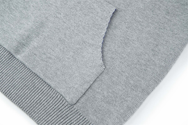 셀린느 로고 아플리케 리브드 울 캐시미어 후디