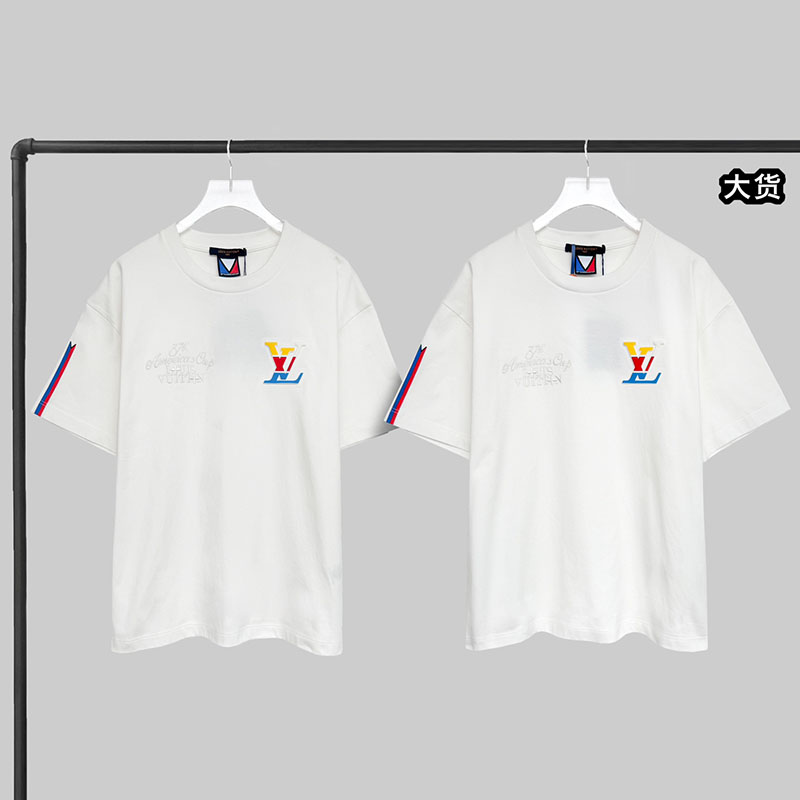 루이비통 아메리카 컵 그래픽 LV 반팔 티셔츠