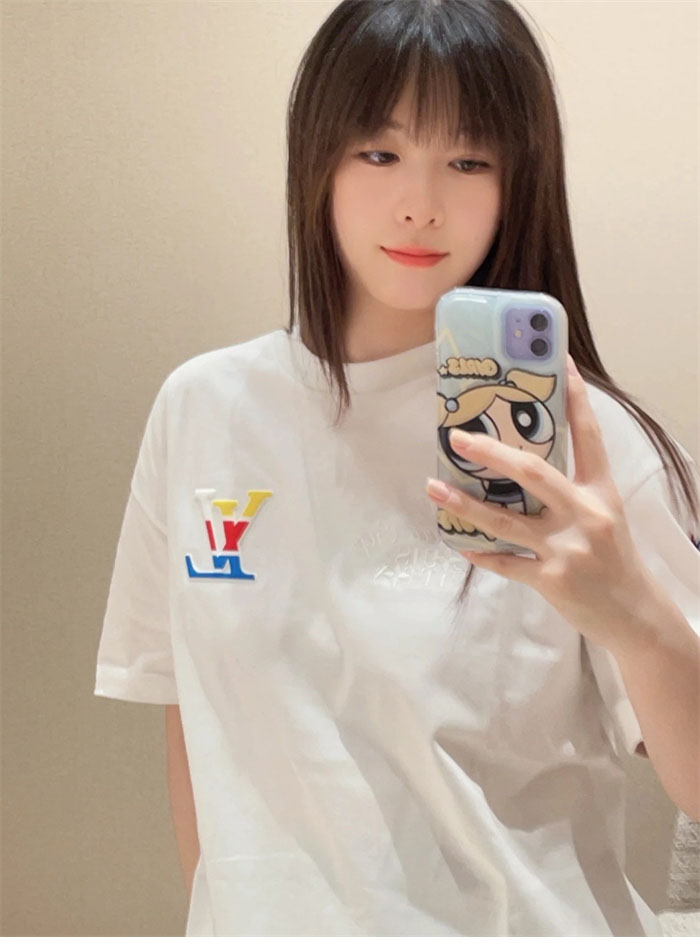 루이비통 아메리카 컵 그래픽 LV 반팔 티셔츠