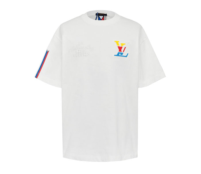 루이비통 아메리카 컵 그래픽 LV 반팔 티셔츠