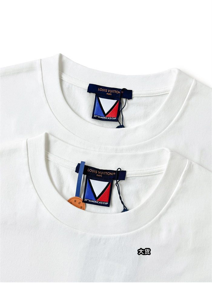 루이비통 아메리카 컵 그래픽 LV 반팔 티셔츠
