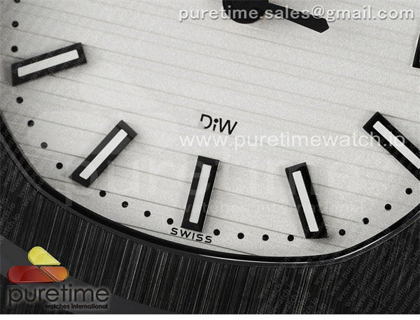 AMG공장 파텍필립 노틸러스 5711 블랙풀세라믹 화이트다이얼 블랙러버스트랩 AET Nautilus 5711 Black Ceramic AMGF Best Edition White Dial on Black Rubber Strap MIYOTA 9015