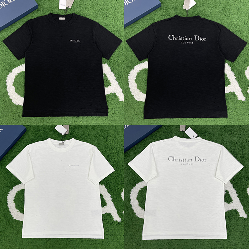 디올 Couture 꾸뛰르 오가닉 저지 반팔 티셔츠