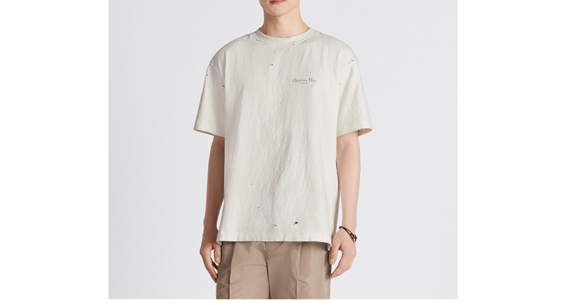 디올 Couture 꾸뛰르 오가닉 저지 반팔 티셔츠