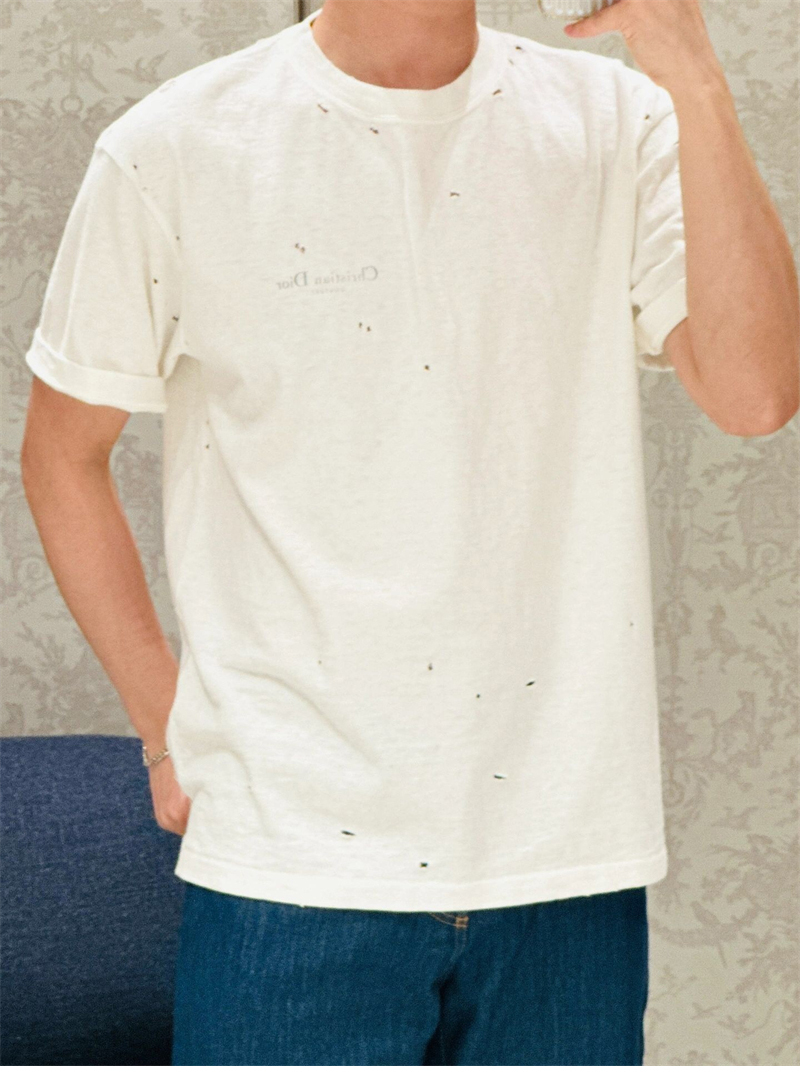 디올 Couture 꾸뛰르 오가닉 저지 반팔 티셔츠