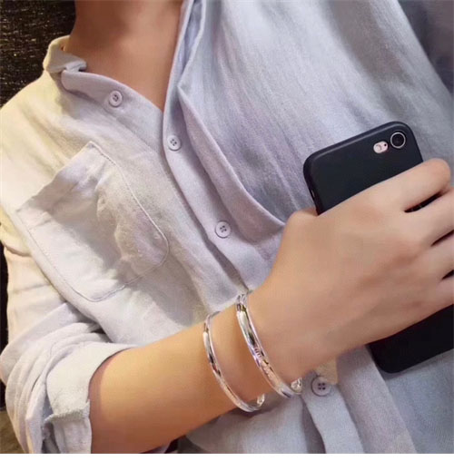 티파니앤코 1837 남성용 실버 뱅글 팔찌