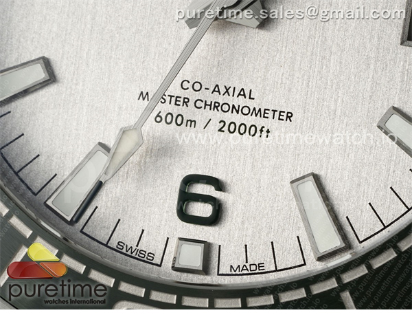 VS공장 오메가 씨마스터 플래닛오션 600M 그린베젤 그린러버스트랩 Planet Ocean 43.5mm SS VSF 1_1 Best Edition Green Bezel White Dial on Green Rubber Strap A8900 Super Clone