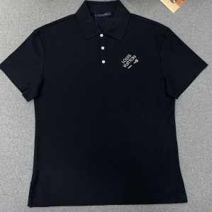 루이비통 엠브로이더드 시그니처 쇼트 슬리브 피케 반팔