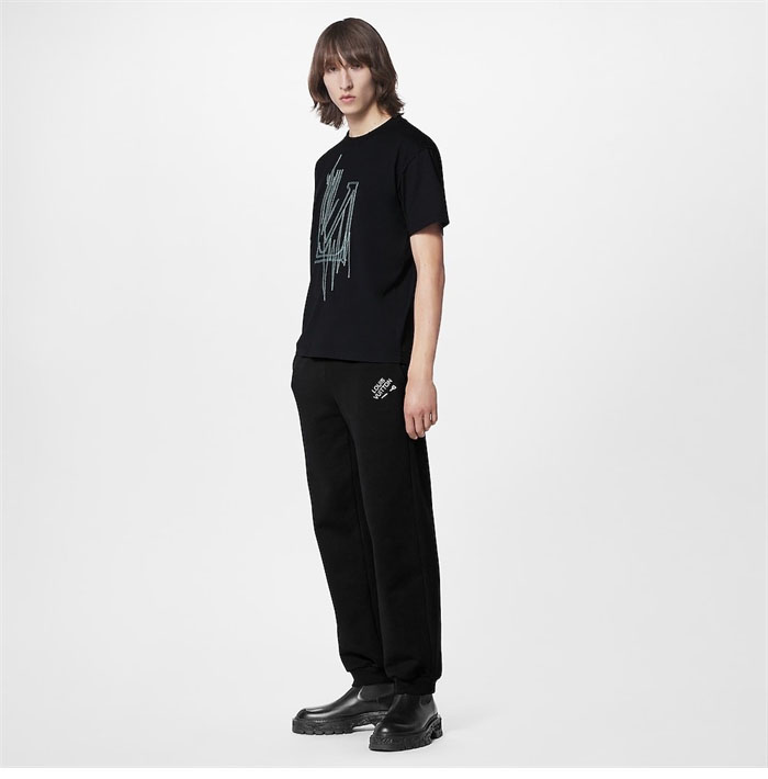 루이비통 스테이플 핀 자수 시그니처 팬츠