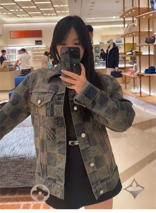 루이비통 3D 다미에 워시드 데님 자켓