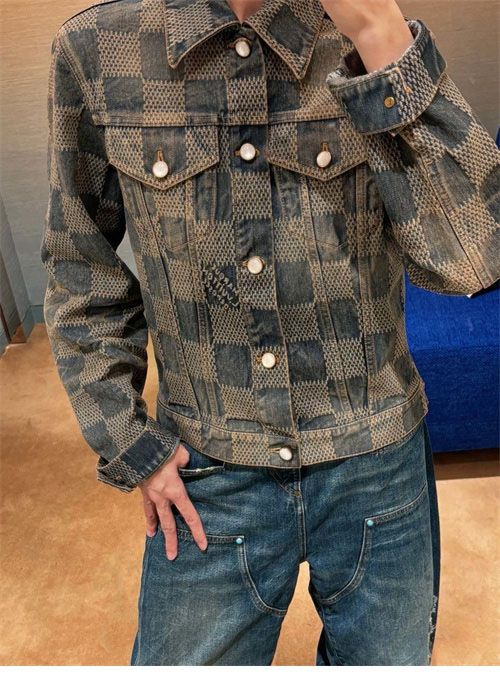 루이비통 3D 다미에 워시드 데님 자켓