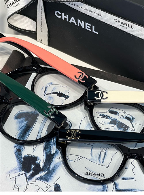 샤넬 로고 템플 3471-S-A 안경