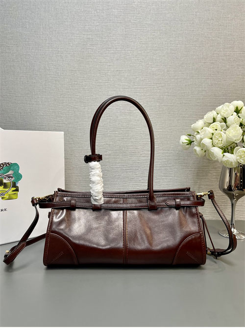 프라다 소프트 룩스 핸드백 미디엄