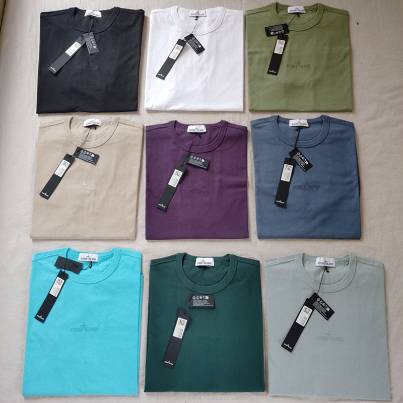 스톤아일랜드 오버사이즈 핏 자수 티셔츠