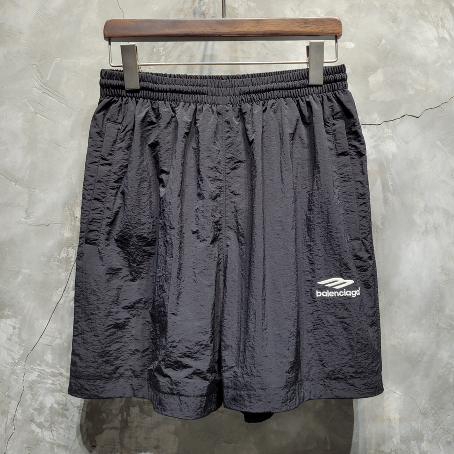 발렌시아가 로고 트랙 쇼츠