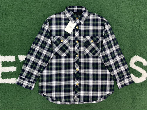 셀린느 타탄 오버셔츠